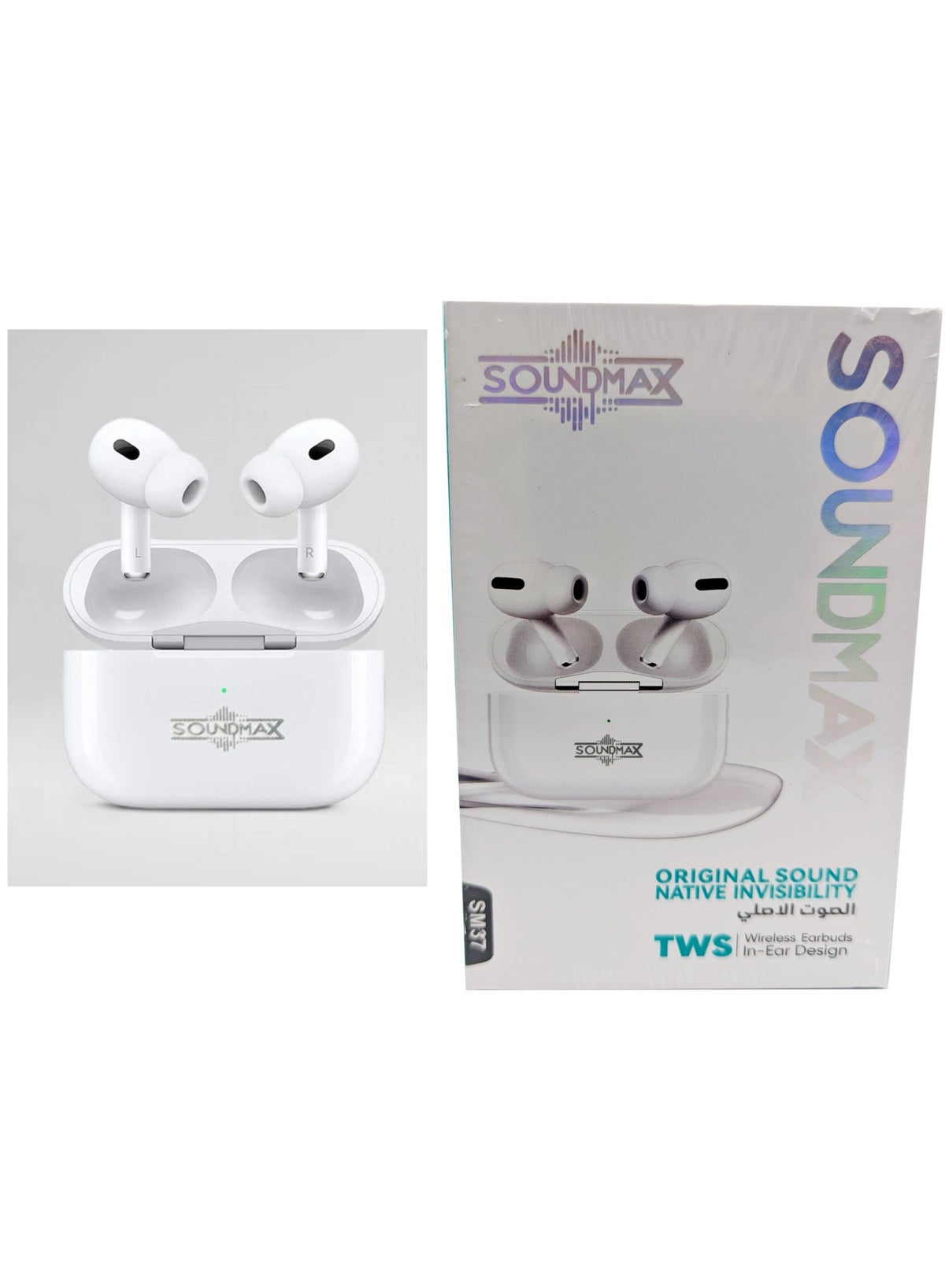 Soundmax Soundmax Earbuds With Battery Bluetooth Sweatproof Workouts Travel And Calls Z20A32464A5F1549F2B7BZ
