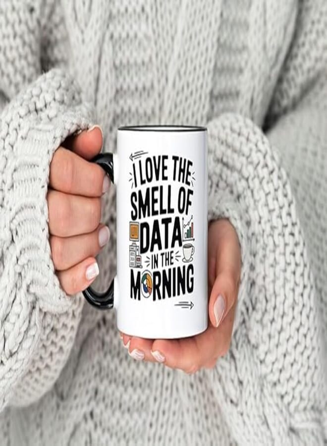ella - Funny Data Mug for Co-Worker, Researcher or Analyst – Appreciation Cup for Computer Science & Statistics Lovers.