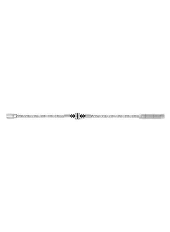 CERRUTI 1881 Leonardo Silver Plated Stainless Steel Chain Bracelet for Men 180mm