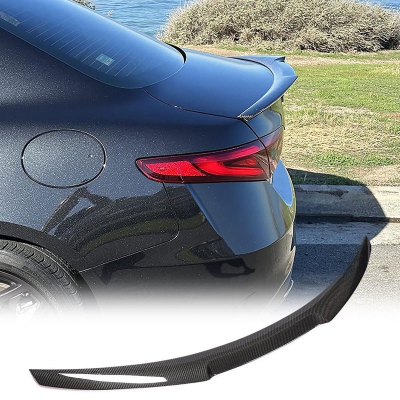 MCARCAR KIT Carbon Fiber Trunk Spoiler for Alfa Romeo Giulia Sedan 20152024 Car Tail Lip Rear Boot Lid Highkick Spoiler Wing Lip Factory Outlet