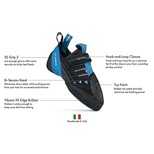 SCARPA أحذية تسلق الصخور SCARPA Instinct VSR للتسلق الرياضي والتسلق على الصخور - أسود/أزور - 8-8.5 - Image 3