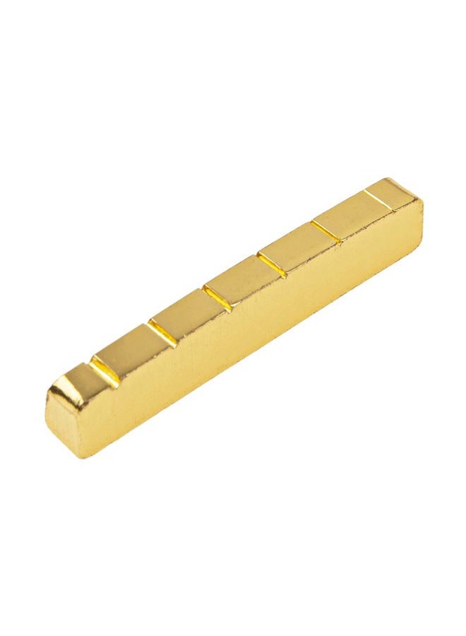 Yootones 1Pcs Electric Guitar Nut Brass 6 String Slotted for Les Paul Epiphone Guitar Parts (42mm) - Image 1