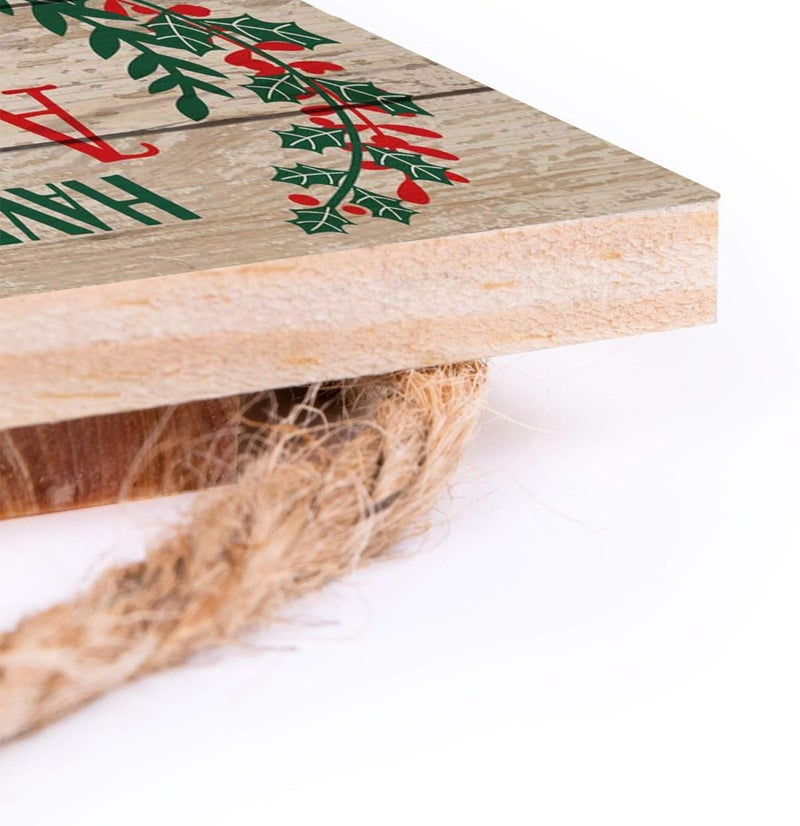 P. Graham Dunn Have Yourself a Merry Little Christmas Holly 5 x 10 Wood Plank Design Hanging Sign - Image 5
