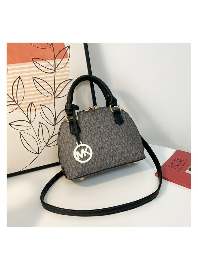 Michael Classic Michael Kors black and gray monogram tote and crossbody handbag for women, stylish for commuting - Image 4
