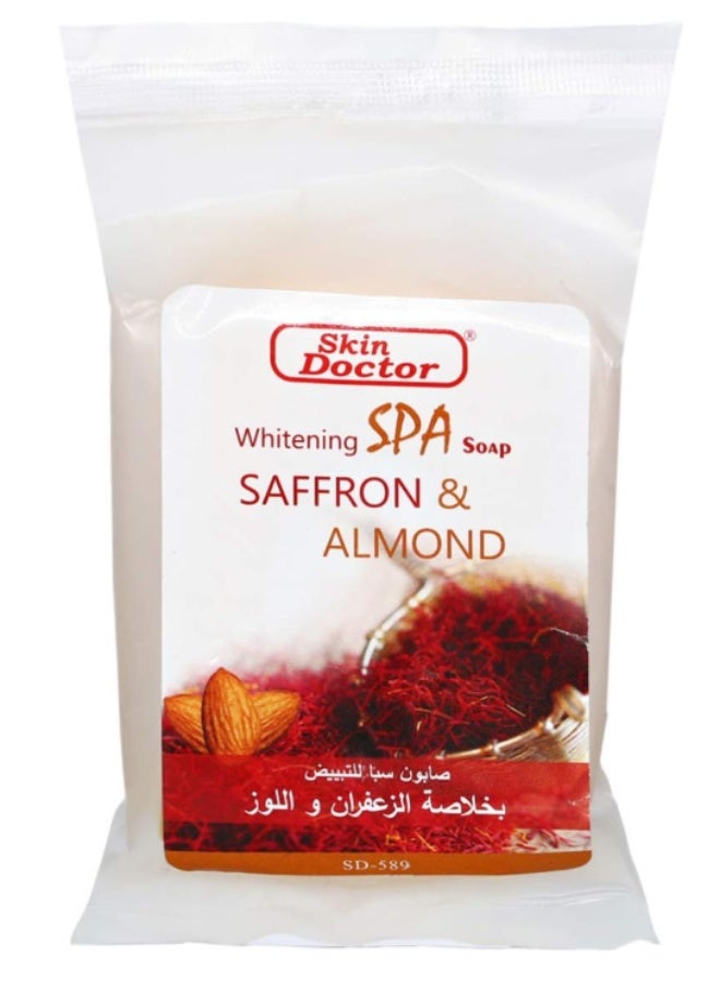 Skin Doctor Saffron & Almond Whitening Soap SPA 100g – Deep Nourishment & Brightening Skin Care - Image 3