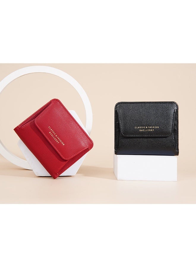 baellerry Women's Wallet Short Fashion Multi-card Coin Purse Youth Coin Bag Card Bag  - Image 3