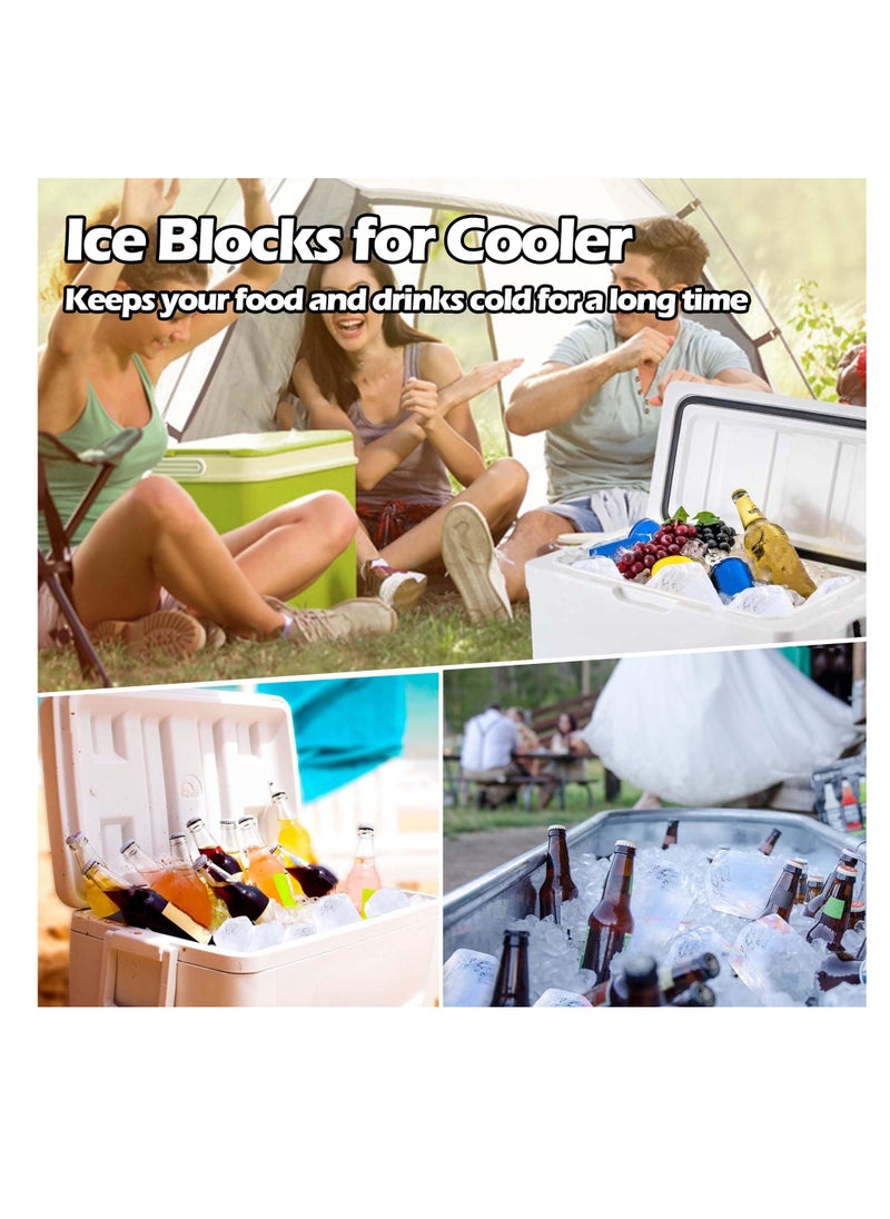 SYOSI - Silicone Ice Molds for Ice Baths, Extra Large 4.7lb, Coolers, Reusable Big Ice Cube Trays, Thickened Silicone Material, Save Time and Money, Bigger & Longer Lasting Ice (2 Pack) (Black) - Image 1