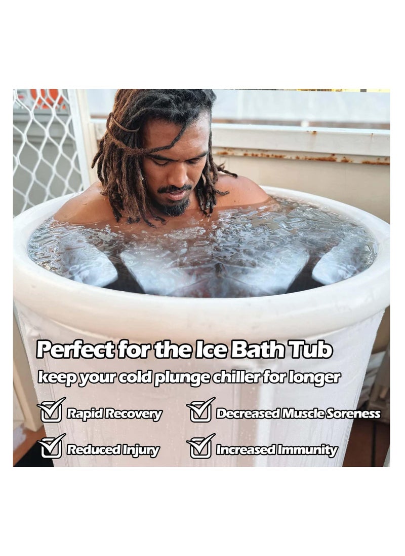 SYOSI - Silicone Ice Molds for Ice Baths, Extra Large 4.7lb, Coolers, Reusable Big Ice Cube Trays, Thickened Silicone Material, Save Time and Money, Bigger & Longer Lasting Ice (2 Pack) (Black) - Image 1
