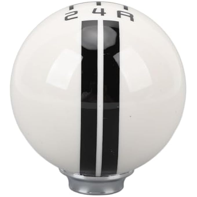 ريحني مقابض ناقل الحركة اليدوي الموزون بمقبض 5 سرعات من كريفوكت، مقبض ناقل حركة جلدي مع 3 محولات، قطع غيار أوتوماتيكية داخلية لبيض، أسود أبيض 19672018 - Image 1