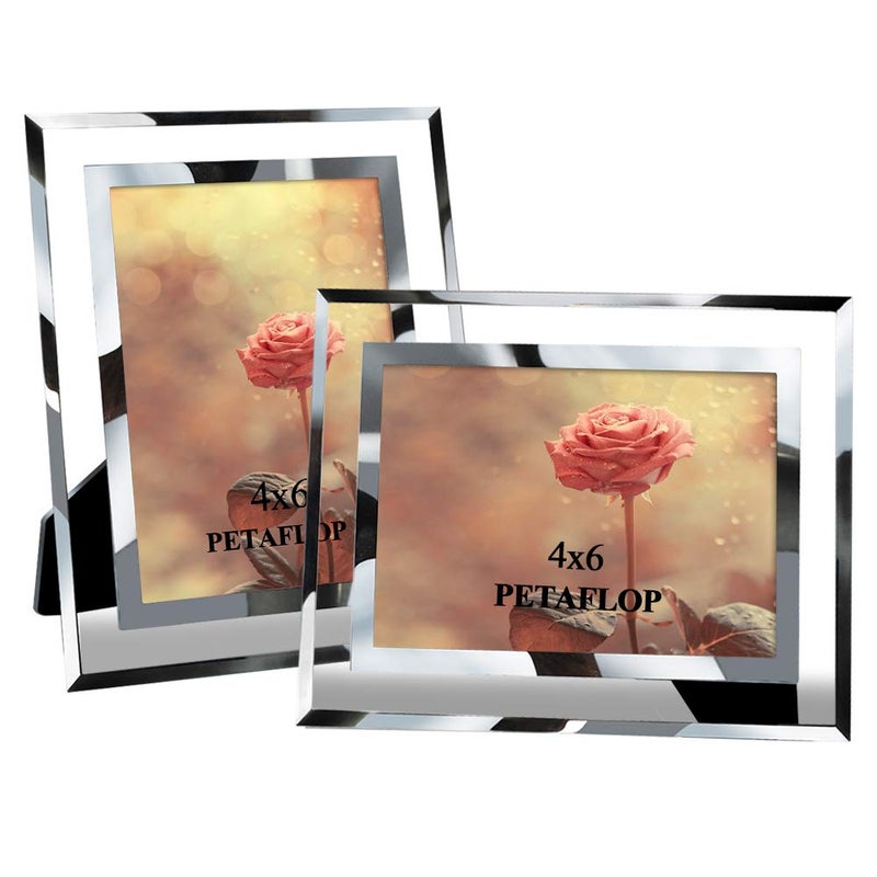 بيتافلوب PETAFLOP 4X6 إطار الصورة مثالي لمكاتب الزفاف المطاعم Business 2 Pack - Image 1