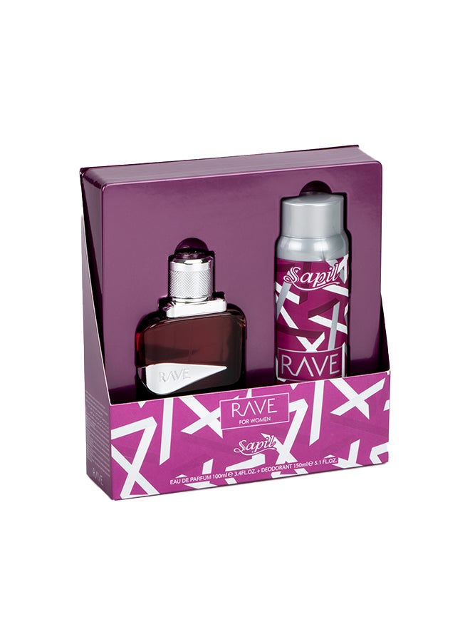 sapil Rave For Women EDP100ml+150ml Deo Gift Set  - Image 1