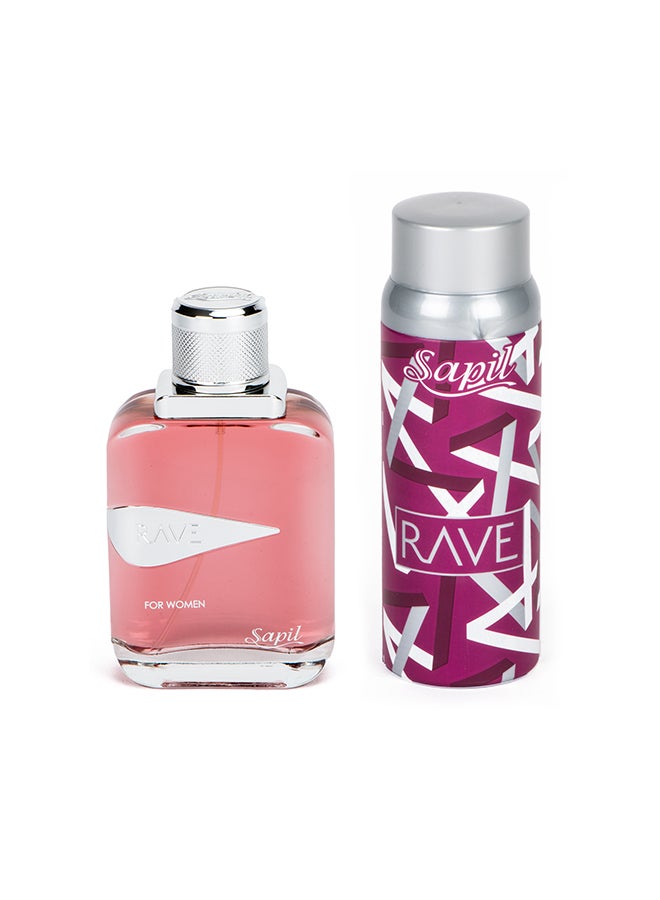 sapil Rave For Women EDP100ml+150ml Deo Gift Set  - Image 2