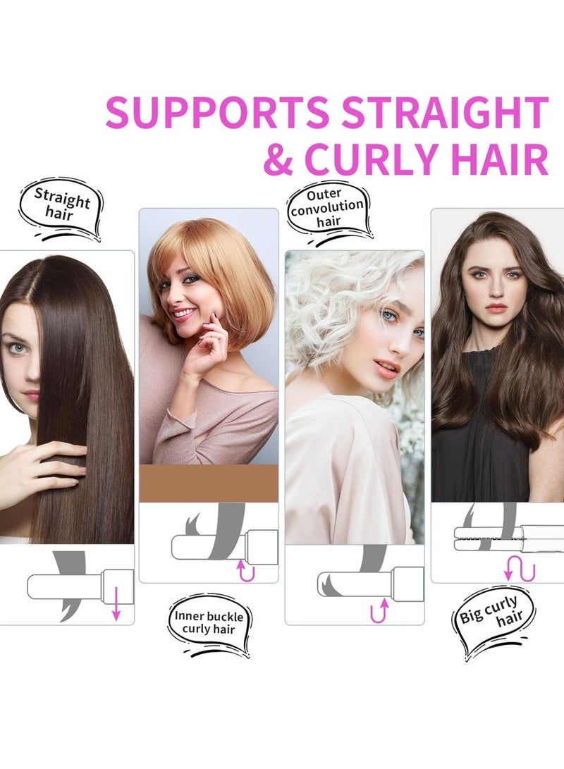 general 2 in 1 Cordless Hair Straightener and Curler Mini Portable Rechargable Travel Wireless Flat Iron Fast Heat Up Anti-Scald 3-Level Temperatures Straightener for Swift Smooth and Glossy Hair - Image 5