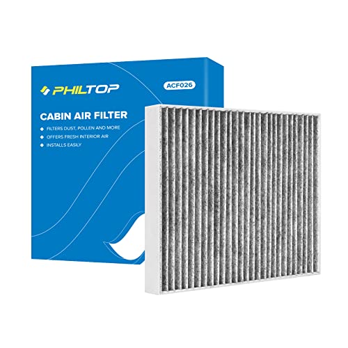 PHILTOP Cabin Air Filter, Replacement for CF11176, Explorer 2011-2019, Taurus 2009-2019, Flex 2009-2019, Premium ACF026 Cabin Filter with Activated Carbon Clean Airflow, Filter Up Dust Pollen - Image 1