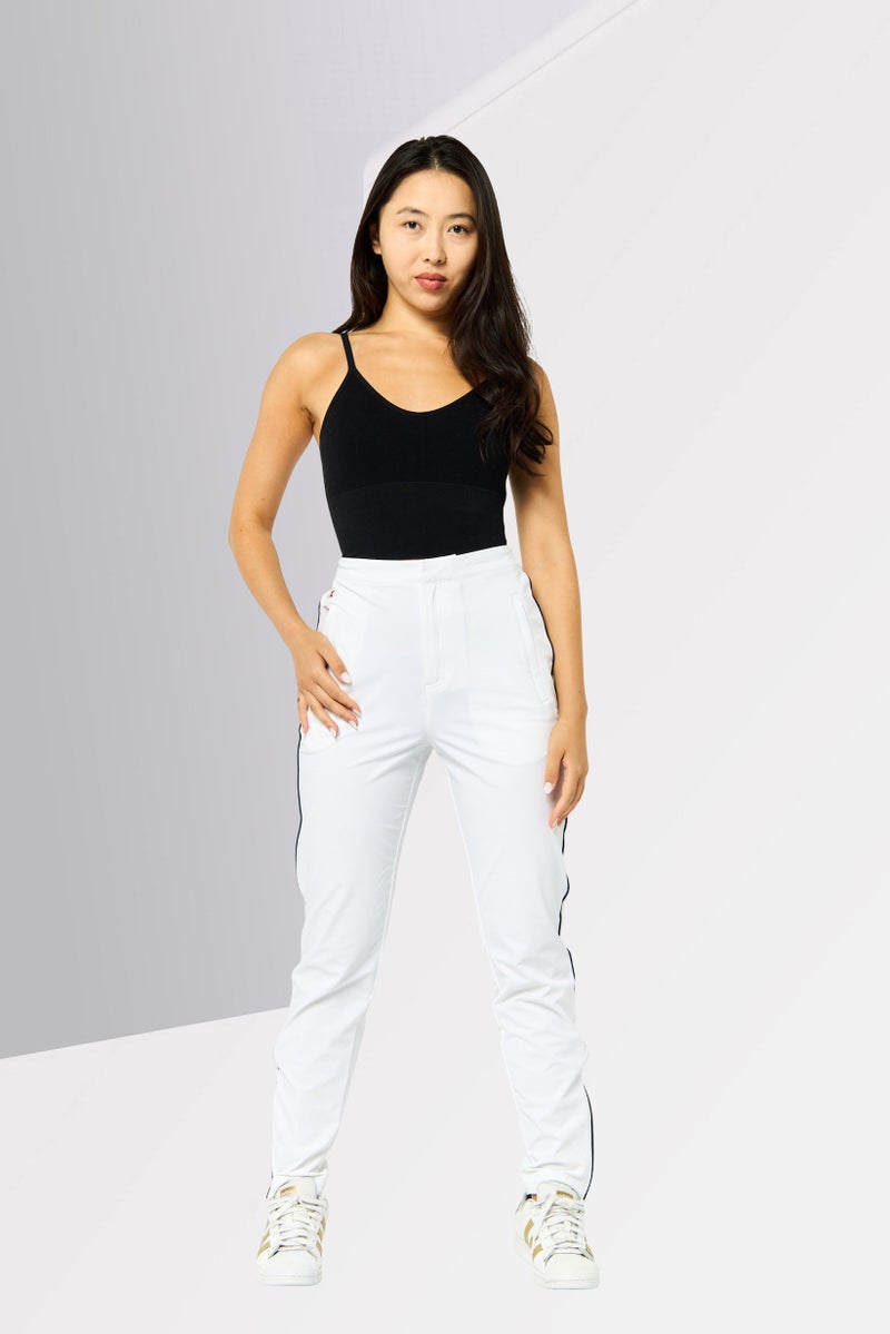 Lacoste Sport Women Sportswear Fit Training Track Pants, White  - Image 4