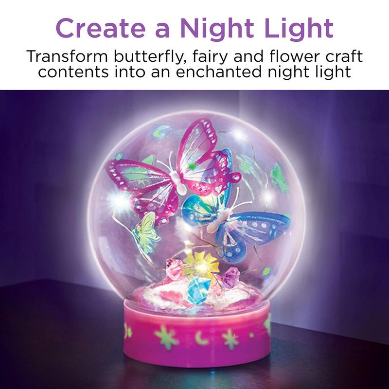 Creativity for Kids Butterfly Fairy Lights Craft Kit - Makes 1 Butterfly Night Light for Kids - Image 2