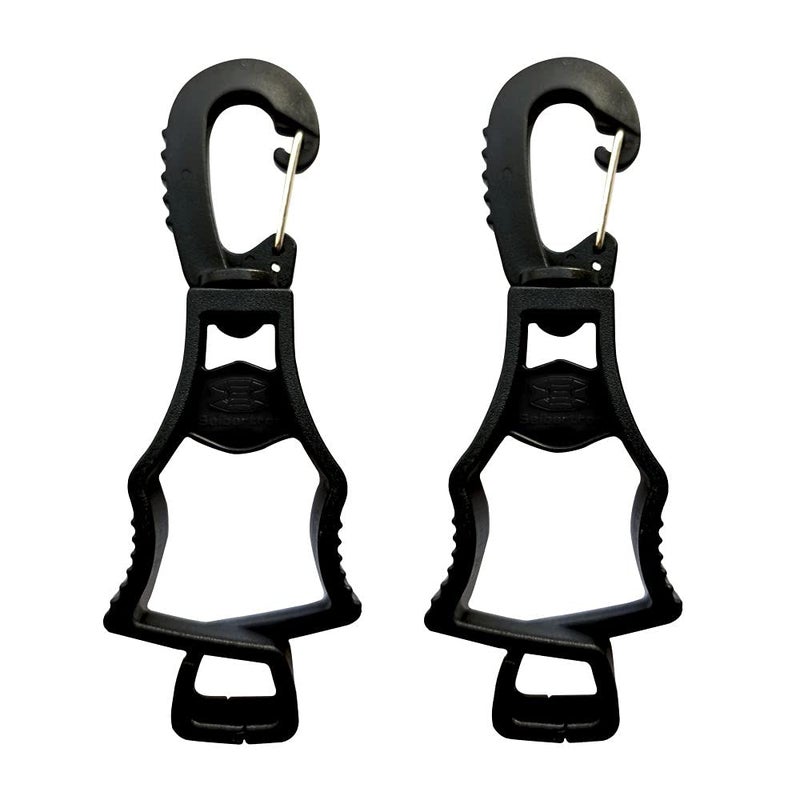 Seibertron Patented Glove Clips, Work Gloves Grabber Holder Clip to Pants, 2 Pieces Black - Image 1