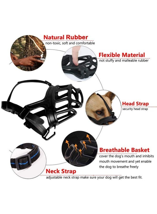 Adjustable Dog Muzzle Cum Mouth Cover-Dogs For Great Dane/St Bernard/Rottweiler (Large, Color May Vary) - Image 3