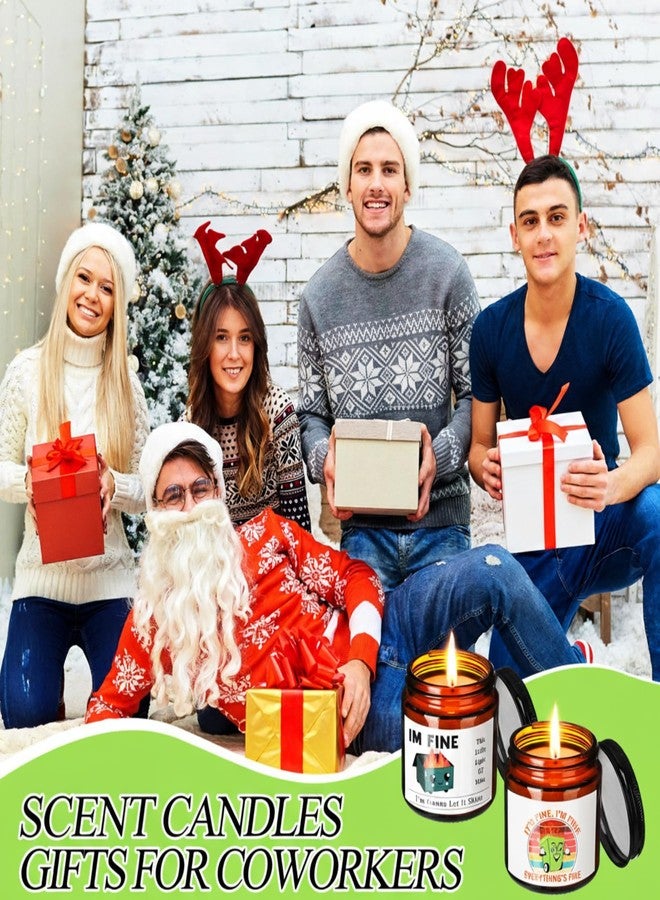 Conelist 4 Pcs Funny Scented Candles for Women Men Dumpster Fire Desk Accessories Funny 3.5 oz 4 Fragrances Candles Gifts for Coworkers Friends Birthday Christmas Party Favors Employee Appreciation Gifts - Image 4