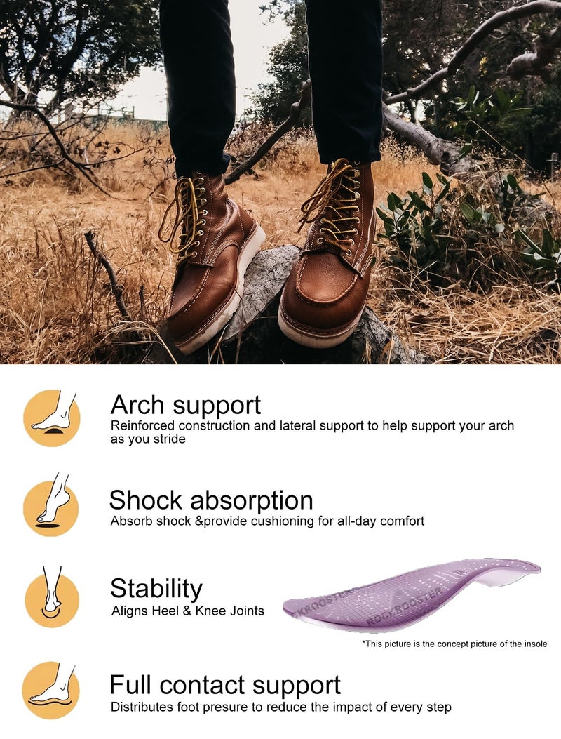 ROCKROOSTER Norwood - Wedge Wide Coolmax Lining Work Boots VAP611-13 - Image 4