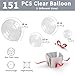 Labeol Clear Balloons Different Sizes 151PCS 1812105 Inch Clear Balloon Garland Arch Kit Quality Transparent Latex Balloons Decorations for Party Birthday Graduation Wedding - Image 2