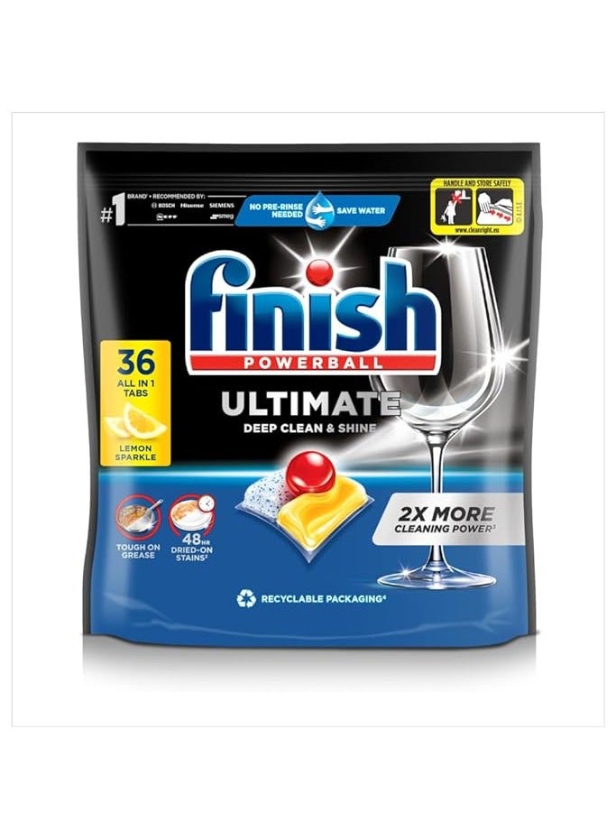 Finish Ultimate All in One Lemon Dishwasher 36 tablets