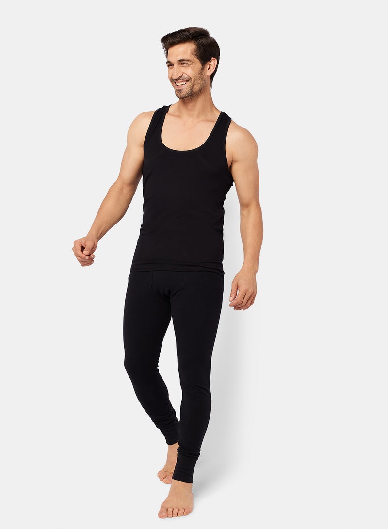 DICE Men black Sleeveless T-Shirt - Image 4