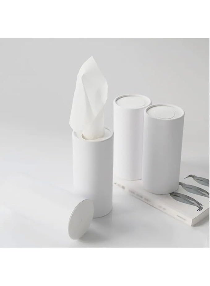 4-Cilynder Tissue Box for car, Round Tissue box Decoration - Image 1
