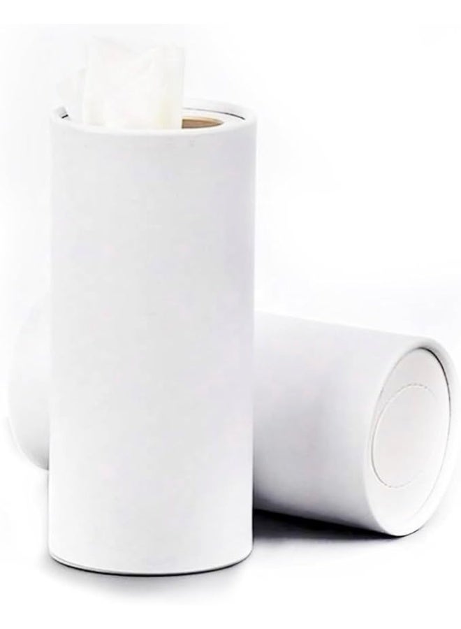 4-Cilynder Tissue Box for car, Round Tissue box Decoration - Image 3