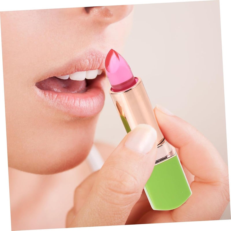 Healifty 3pcs Moisturizing Lip Gloss Hydrating Shimmer Jelly Lip Care with Color Change Compact Non Greasy Lipstick for Purple Red - Image 5