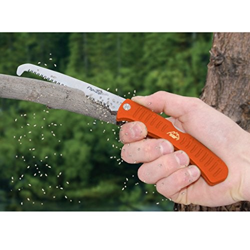 Outdoor Edge منشار Outdoor Edge 4.5" Flip N' Zip - منشار خفيف الوزن بمقبض ألمنيوم قابل للطي للصيد في الهواء الطلق مع شفرة من الفولاذ الربيعي 65Mn وأسنان مشطوفة ثلاثية لقطع العظام والخشب مع غلاف نايلون - Image 3