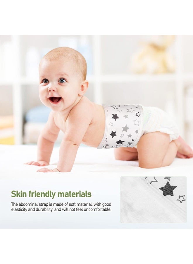 Peachjoy 8 Pcs Cartoon Cotton Baby Infant Umbilical Cord Belly Bands Baby Belly Protector Soft Newborn Navel Belt for 0-12 Months Babies, 8 Styles - Image 3