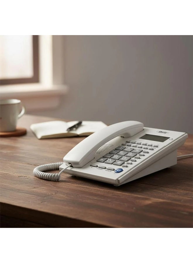 Ruay RA63 Corded Landline Telephone with LCD Display, Caller ID, Backlit Screen, 16 Ringtones - Image 3