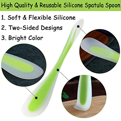 Macute Silicone Spatula and Scraper Spoon for Heat Resistant Better Cooking, Baking, Spreading & Mixing Ideal Gifts for Dad or Mom Kitchen Gadget Cake Accessory for Good Grip Home Utensil Green - Image 2