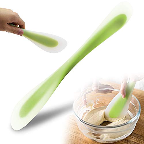 Macute Silicone Spatula and Scraper Spoon for Heat Resistant Better Cooking, Baking, Spreading & Mixing Ideal Gifts for Dad or Mom Kitchen Gadget Cake Accessory for Good Grip Home Utensil Green - Image 1