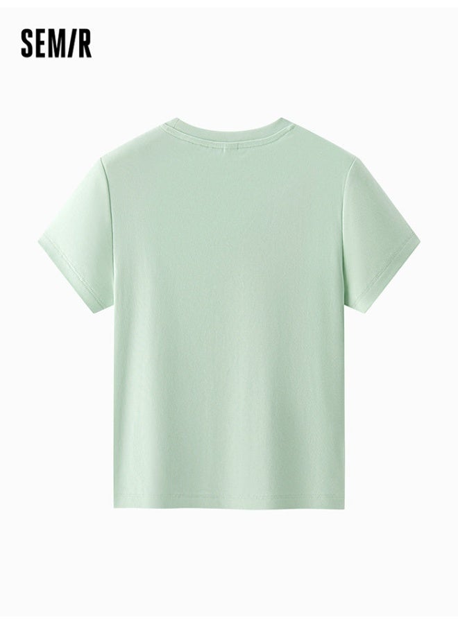 سيمير تيشيرت بلون موحد للنساء - Image 2