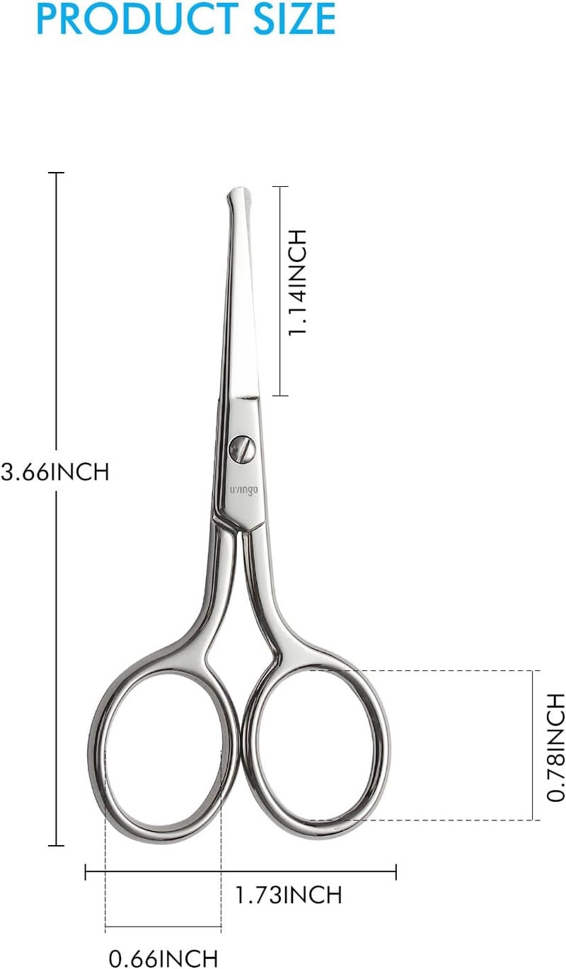 LIVINGO Premium Manicure Rounded Tip Scissors - Image 2