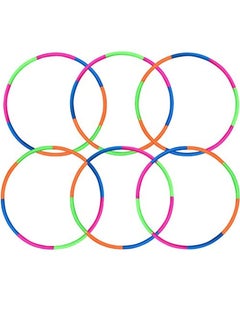 Zashe Hula Hoop Ring for Kids – 24 Inch (Pack of 6), Lightweight & Colorful Exercise & Play Hoop  - Image 1