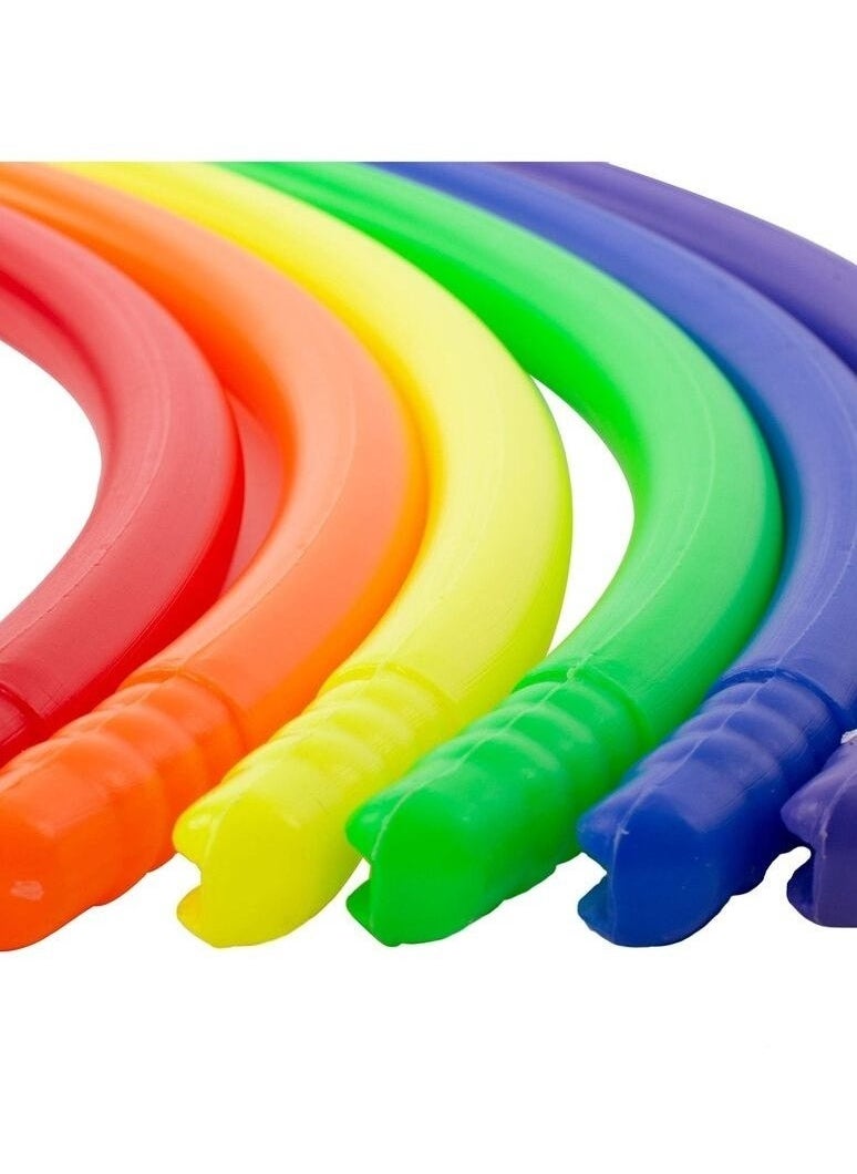 Zashe Hula Hoop Ring for Kids – 24 Inch (Pack of 6), Lightweight & Colorful Exercise & Play Hoop  - Image 2