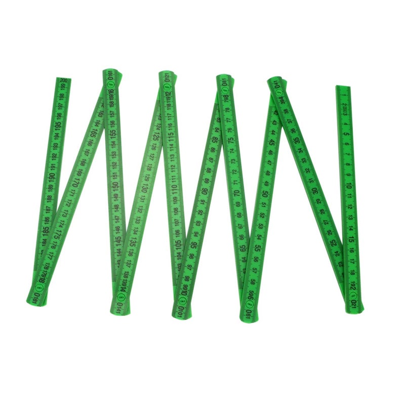 مسطرة بلاستيكية قابلة للطي بمفاصل سلسة للاستخدام الدقيق بيد واحدة، أداة قياس مقاومة للتآكل لأعمال النجارة وتركيب البلاط DIY، لون عشوائي - Image 2