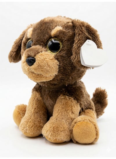 Fluffmals Soft Plush Animal Toy – CHOCO PUPPY 23 cm | Cute Mini Stuffed Toy for Kids | Ultra Soft & Huggable Small Plush | Travel Friendly Soft Toy for Babies & Toddlers