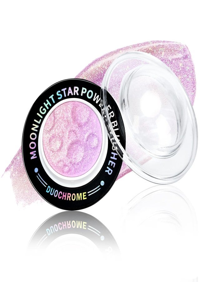Euphily Holographic Glitter Face Highlighter Palette, Chameleon Multichrome Metallic Shimmer Highlighters, Inner Corner Eye Color Shifting Sparkle Illuminator, Highly Pigmented Eye Brighten Makeup #02 - Image 1