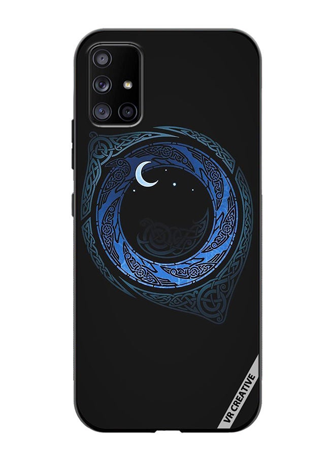 VR CREATIVE Protective Case Cover For Samsung Galaxy A71 5G Moonlight Design Multicolour - Image 1