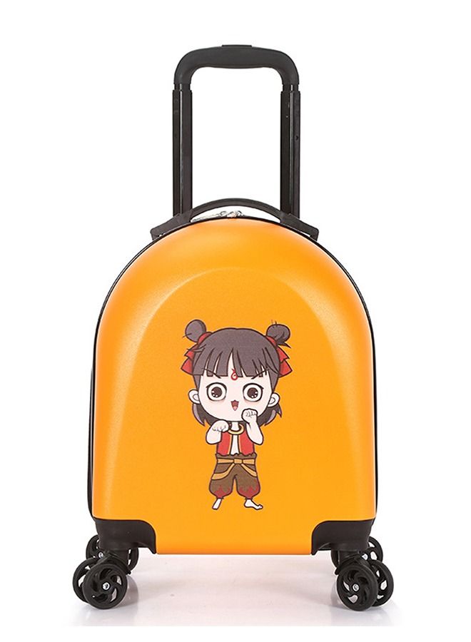 CityRiya-Long Kids Luggage Travel Suitcase Children's Carry on Luggage 18" Cartoon Rolling Trolley Case Ride-on Wheeled Suitcase for Children Toddlers Boys Girls  - Image 1