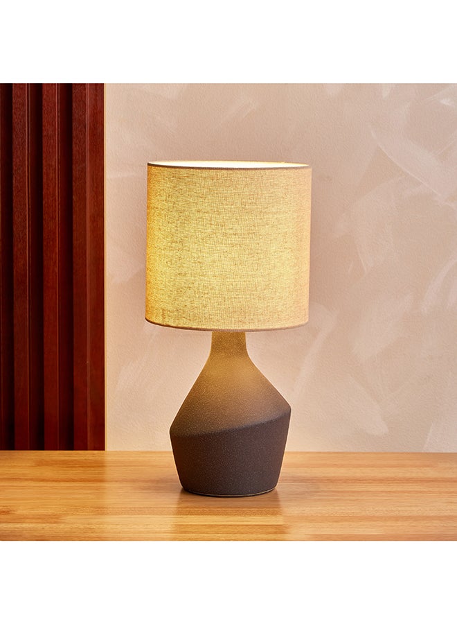 Home Box Novalie Ceramic Table Lamp with Linen Shade 19 x 37.5 x 19 cm  - Image 2