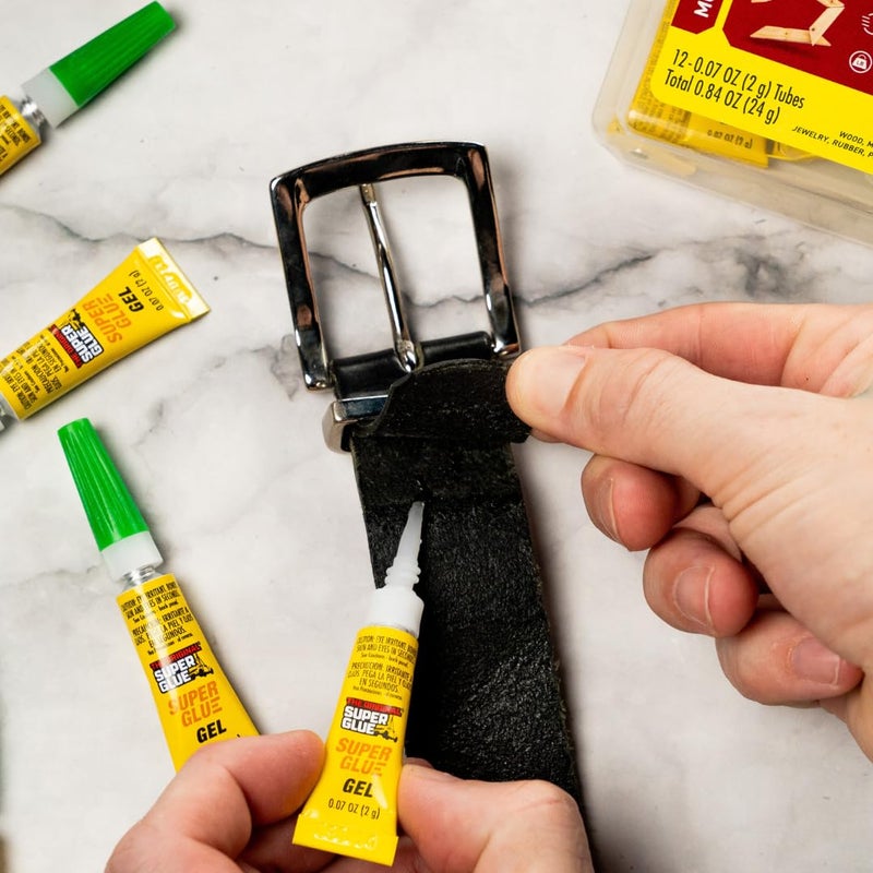 Super Glue Gel, 2 Gram Tubes, 12-Pack, Clear, Instant Bonding, Fast Dry, Cyanoacrylate Adhesive, Precision Tip for Wood, Metal, Plastic, Crafts, Ceramic, and Toy Repairs - Image 3