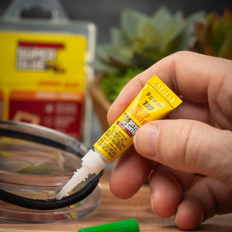 Super Glue Gel, 2 Gram Tubes, 12-Pack, Clear, Instant Bonding, Fast Dry, Cyanoacrylate Adhesive, Precision Tip for Wood, Metal, Plastic, Crafts, Ceramic, and Toy Repairs - Image 2