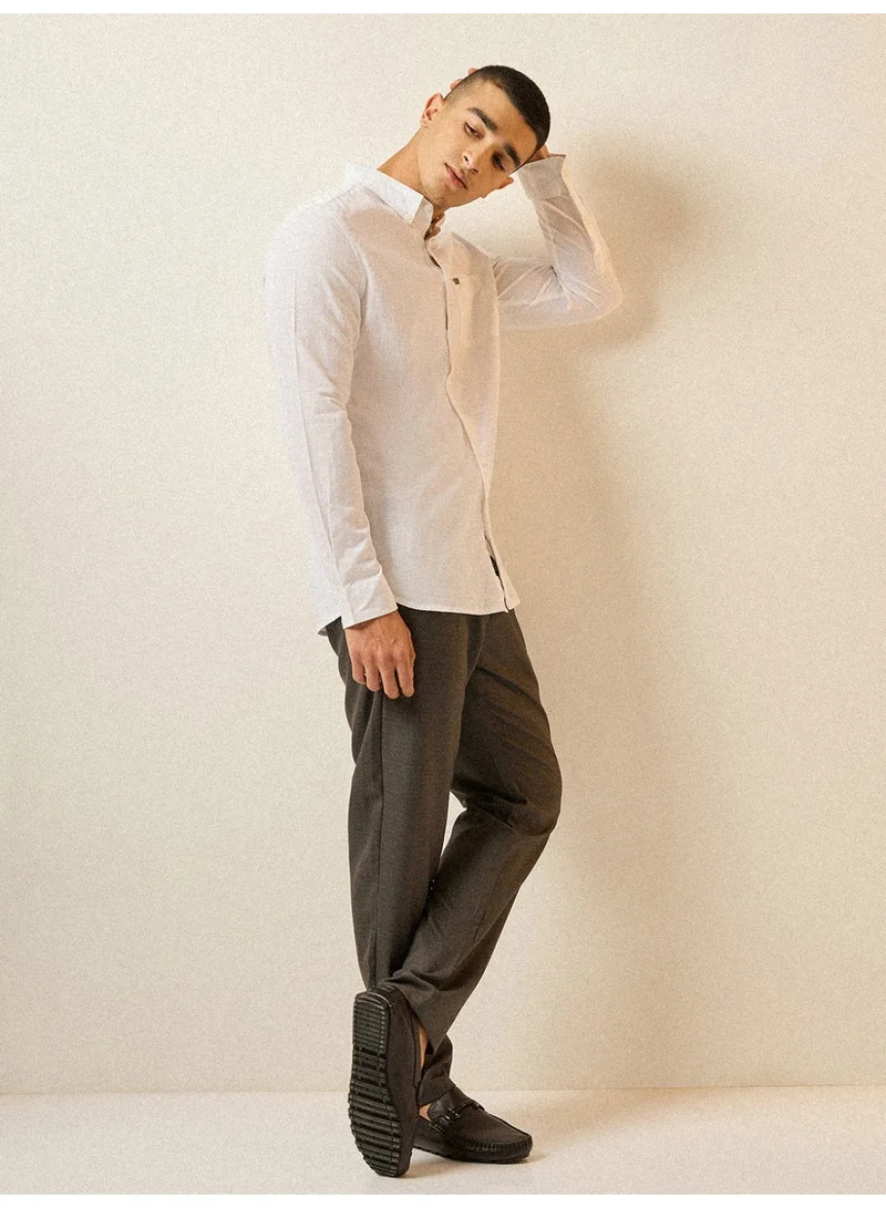 THE BEAR HOUSE  Men’s Shirt for Office, Casual & Party Wear | Comfortable Long Sleeve Shirt with Classic Collar, Button Closure & Versatile Stylish Look for Men | Best Price UAE