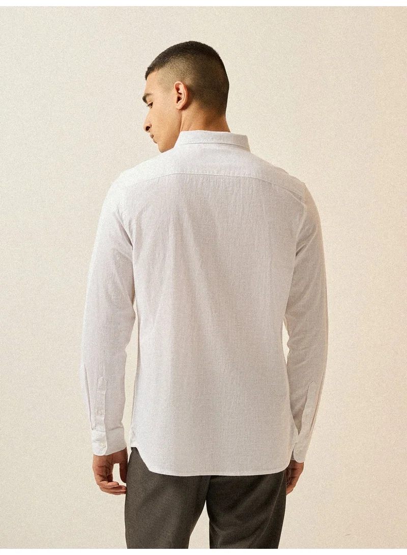 THE BEAR HOUSE  Men’s Shirt for Office, Casual & Party Wear | Comfortable Long Sleeve Shirt with Classic Collar, Button Closure & Versatile Stylish Look for Men | Best Price UAE