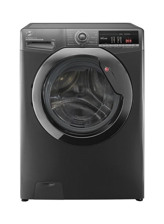 هوفر غسالة ملابس أوتوماتيكية بالكامل سعة 8 كجم 8 kg H3WS383TAC3R-ELA لون فضي - Image 1